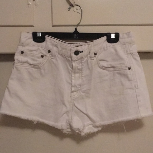 Free People Pants - Free People button down white shorts, size 31